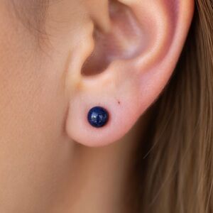 Blue Sodalite Natural Gemstone Earrings